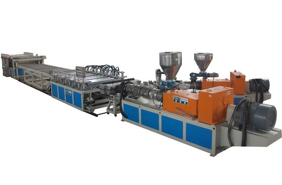 Tür-Brett-Extruder der Doppelschneckenextruder-Maschinen-WPC für PVC-Gremium 915mm/1220mm