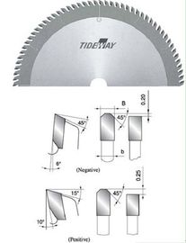 Axiale Zahn Kreissägeblätter TCT zum Schneiden von Plasitic Stahl, Plexiglas