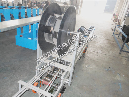 Bewegliche quadratische Downspoutmaschine, Rolle des Blechs 3KW, die Maschinen bildet