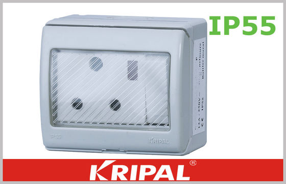 Stecker-Sockel Südafrikas/15 Ampere runder Pin-Sockel im Freien 250V