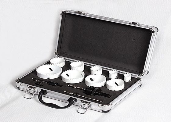 Hölzernes/Plastikbi-Metall 2 Zoll Loch sah Satz 51mm 57mm 64mm mit Aluminiumfall