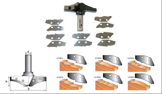 Dauerhaft erhöhte Panel CNC Routerbits mit veränderbaren Messer