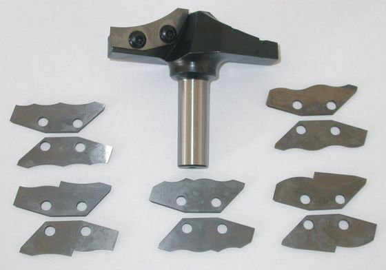 Cnc-Fräser-Stückchen mit veränderbaren Messern, 1/2 Schaft Schwarz-Farbe