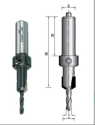 Benutzerdefinierte dauerhafte Micro - Korn Karbid TCT-Senker