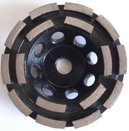 Gesinterte bronzierte doppelte Reihen-Diamant-Schalen-Schleifscheibe für Beton 3" 6" 7"