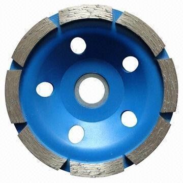 4 Zoll-einzelner Reihen-Diamant-reibende Topfscheiben für Beton, Marmor, Granit