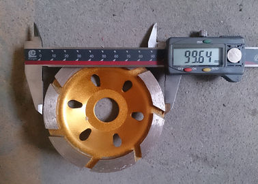 4" Metalldiamant-Schleifscheibe-konkrete reibende Blatt-Topfscheibe