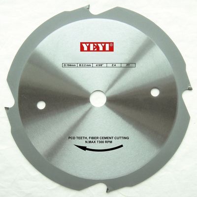 Industrieller Gebrauch 184mm x 4T PCD, dass Sägeblatt/Faser zu zementieren Sägeblatt